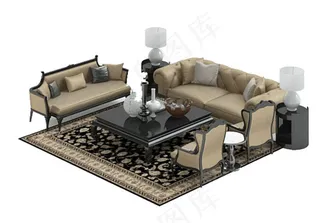 沙发模型素材模板下载