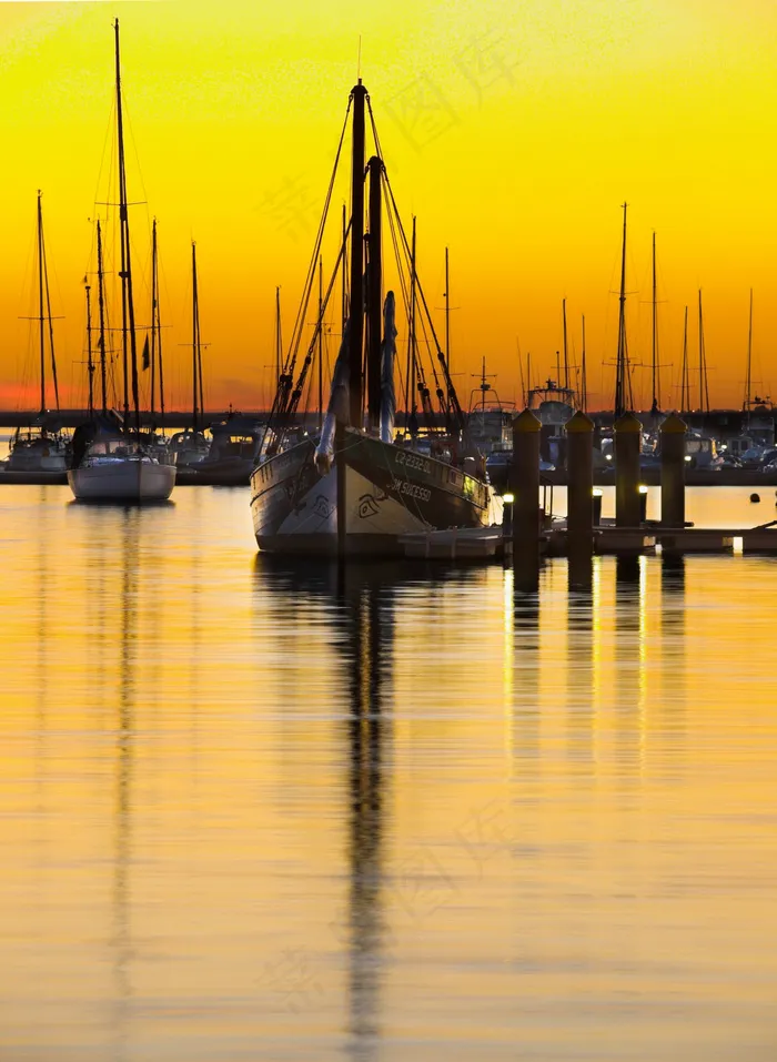 高精位图 黄昏 大海图片