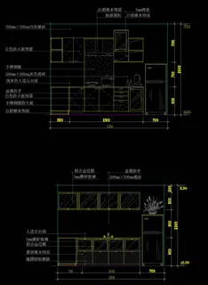厨房cad图稿素材