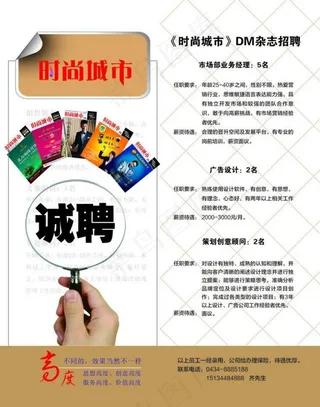 招聘海报广告图片