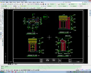 古建门楼施工图图片