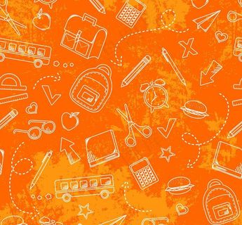 手绘学习用品背景图片 手绘学习用品背景图片
