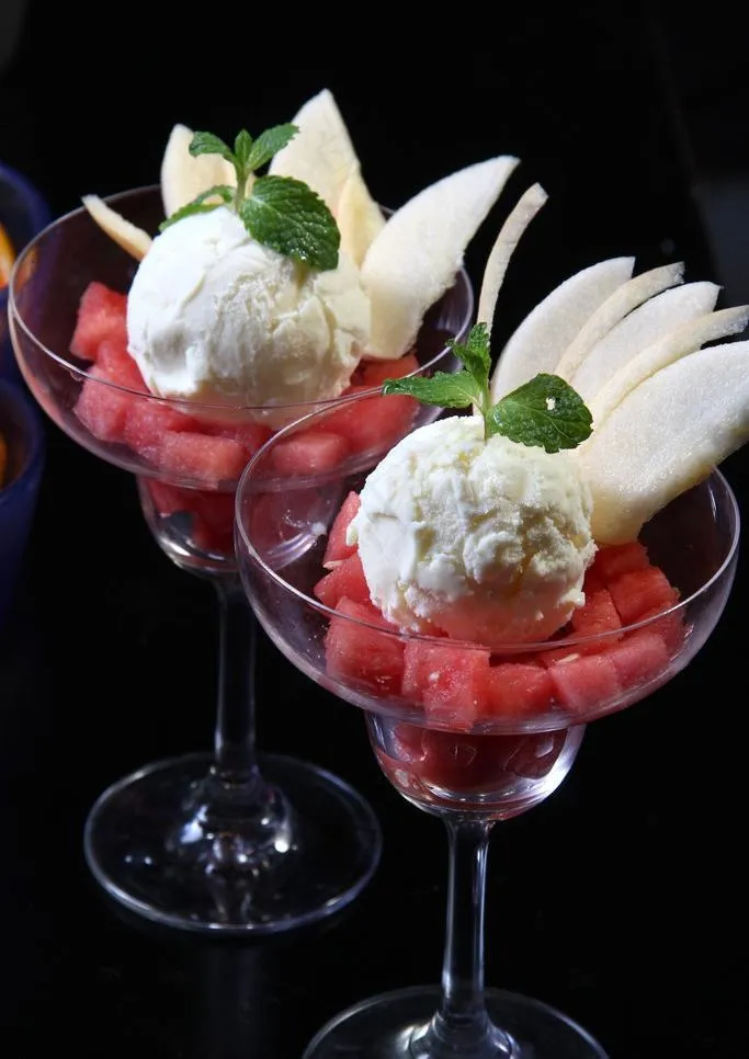 雪糕球水果图片