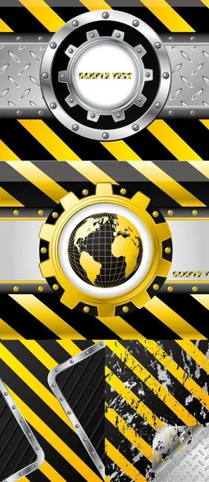 金属条纹元素矢量素材