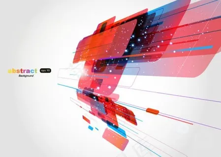 炫丽动感背景矢量素材二