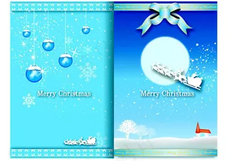 精美的圣诞节贺卡设计素材