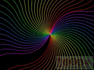 彩色粒子旋转flash特效