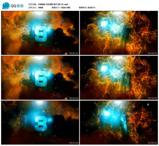 震撼大气火焰爆炸效果倒计时视频