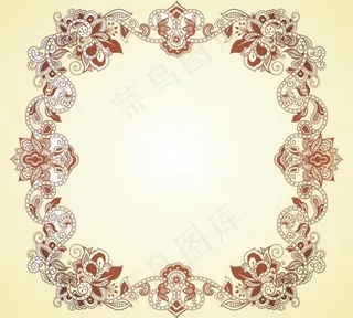 花朵花卉花纹边框图片