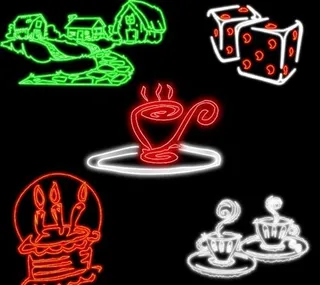 休闲类（霓虹灯）图片