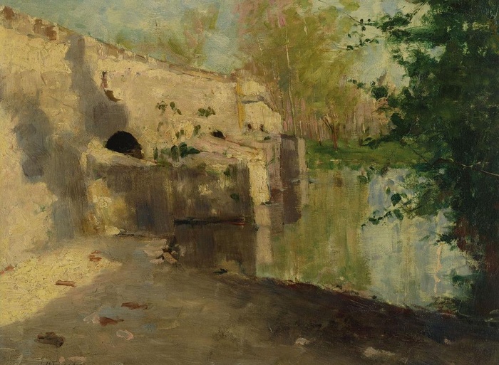 乡村油画图片