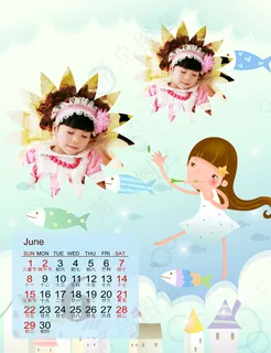 清新儿童写真模板