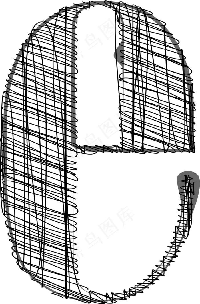 手绘字体插图eps,ai矢量模版下载