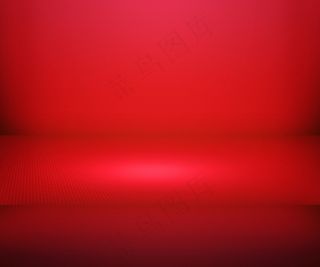 红色的简单聚光灯的舞台背景