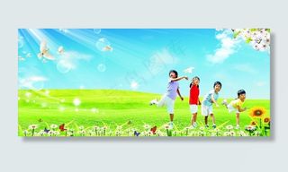 学校展板背景素材图片