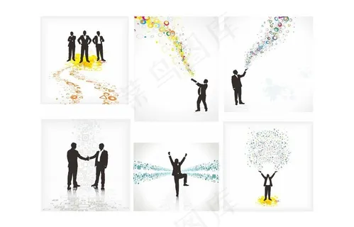 人物剪影素材图片