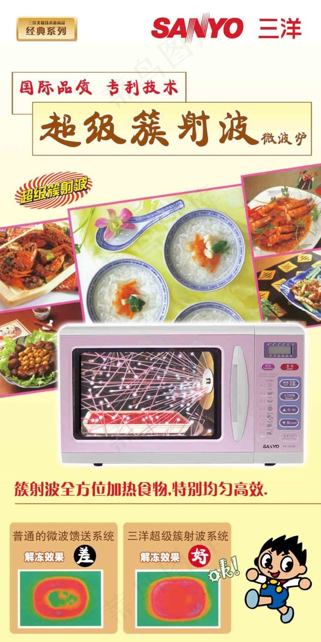 三洋微波炉广告