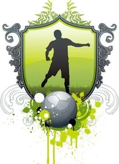 高尔夫与足球主题矢量素材 eps格...