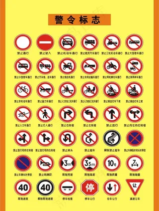 警令标志图片