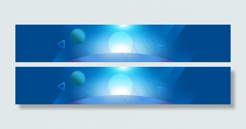 蓝色酷炫banner背景