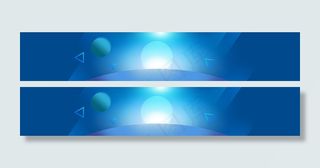 蓝色酷炫banner背景