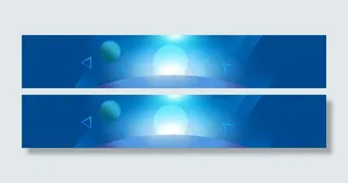 蓝色酷炫banner背景