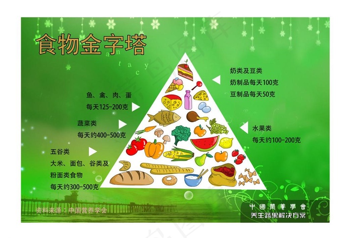 食物金字塔图片