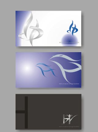 高档名片模板矢量素材