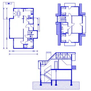 建筑设计三维场景矢量素材
