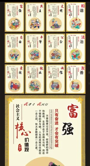 价值观展板