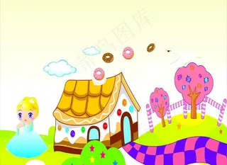 幼儿园墙画图片