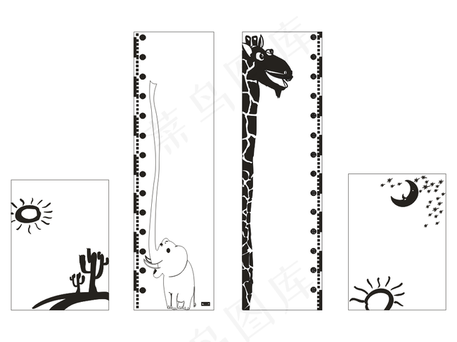 同兴太阳大象矢量图图片