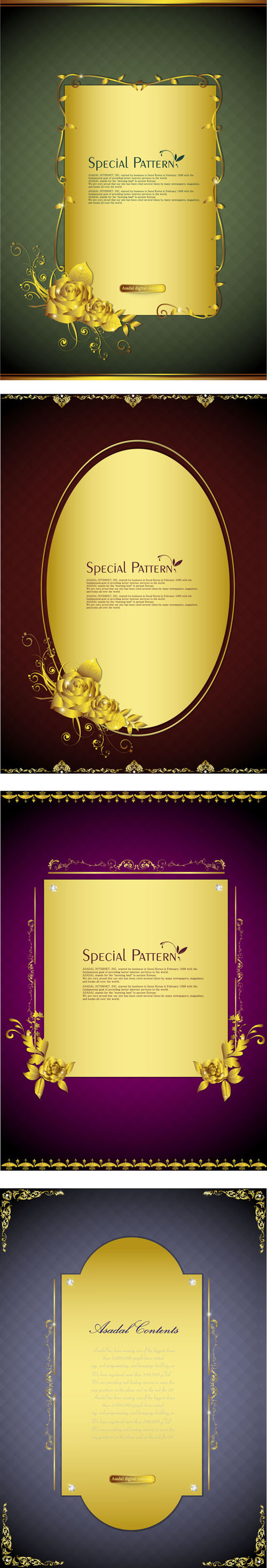 古典金色背景矢量素材