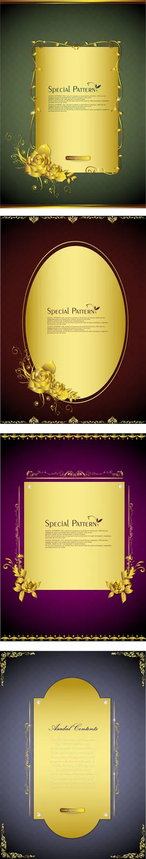 古典金色背景矢量素材