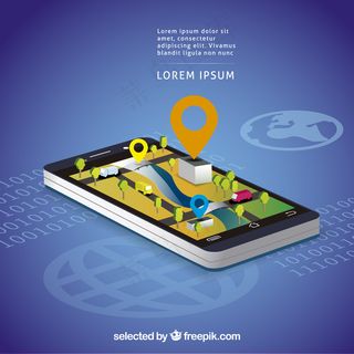 移动电话的街道图