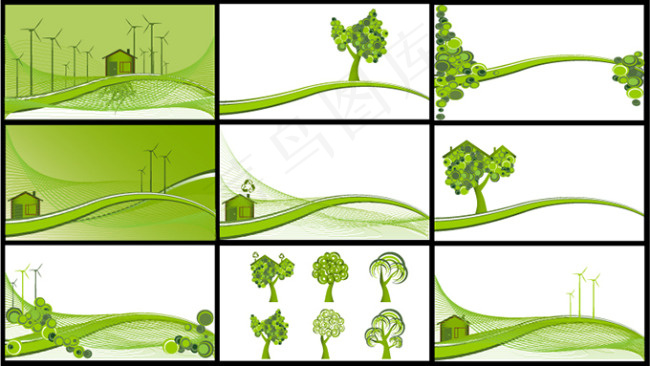 绿色环保素材eps,ai矢量模版下载