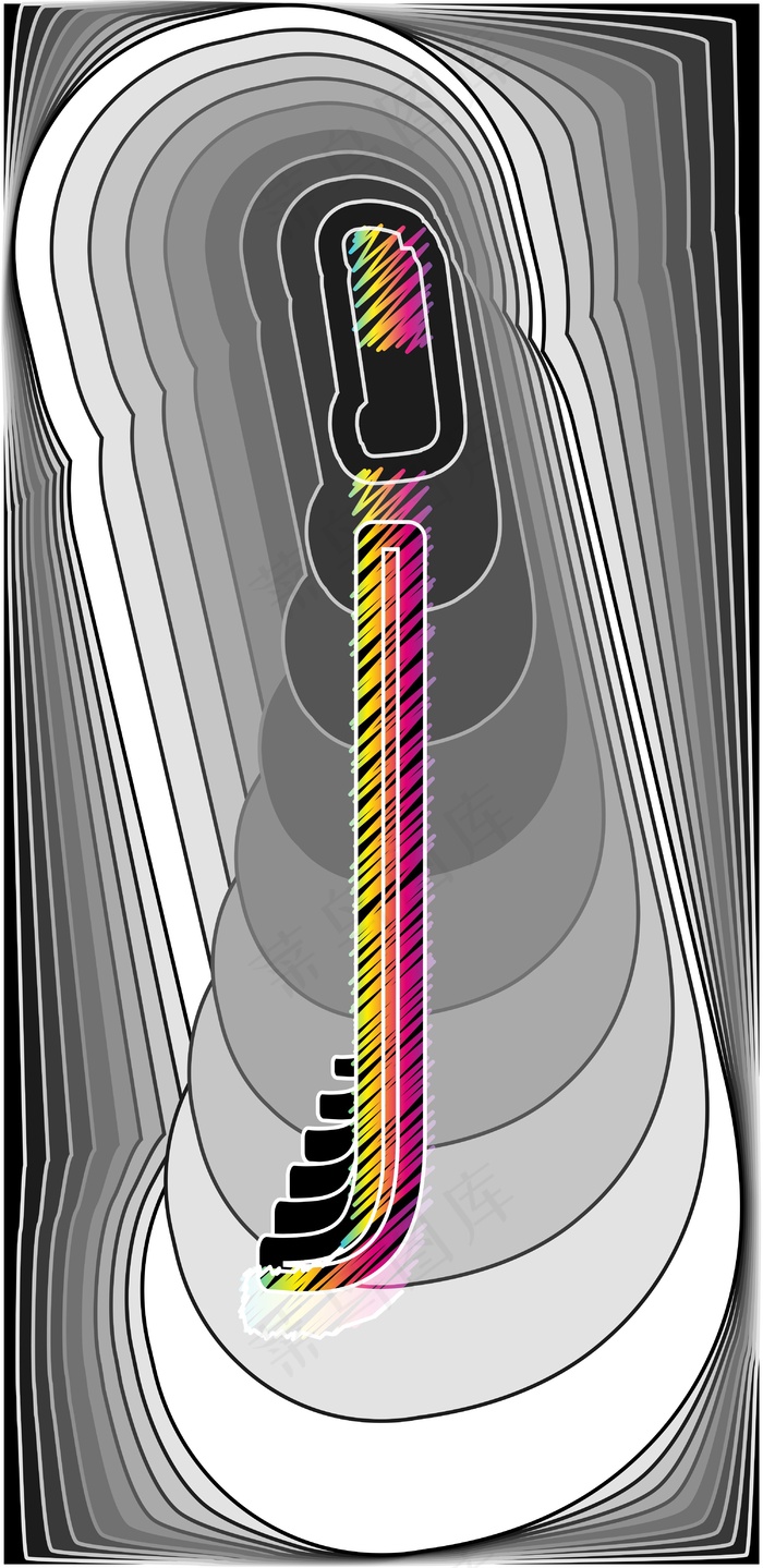 摘要字体矢量插画eps,ai矢量模版下载