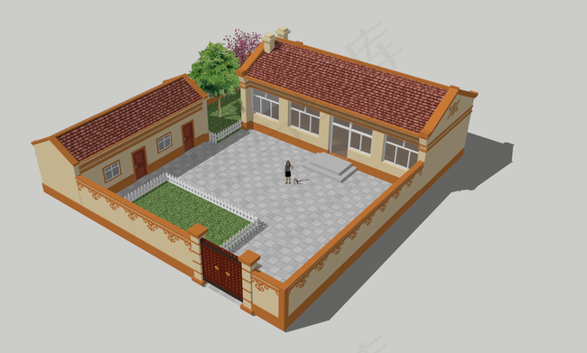 农家小院蒙元风格改造图片