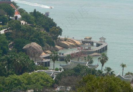 日光岩鸟瞰图片