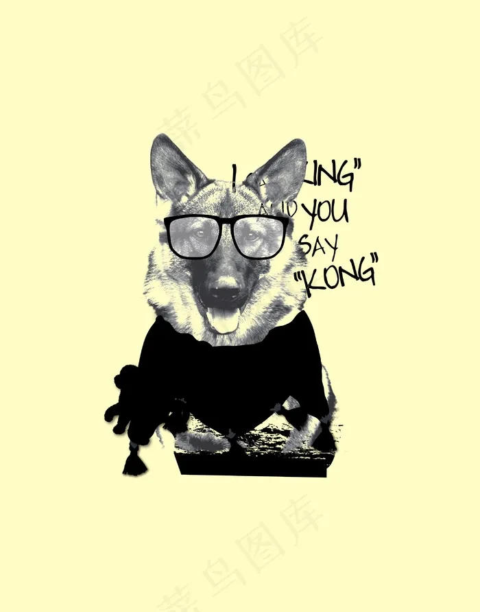 狗狗头像插画