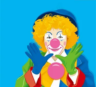 表情可爱的小丑