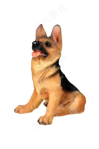德国牧羊犬的雕像