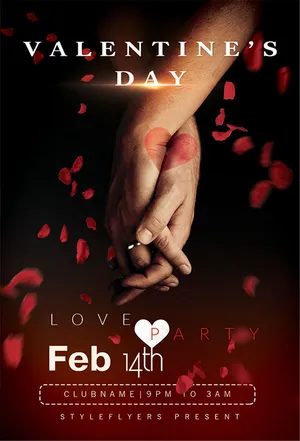 情人节聚会海报