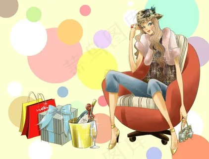 卡通人物psd分层素材