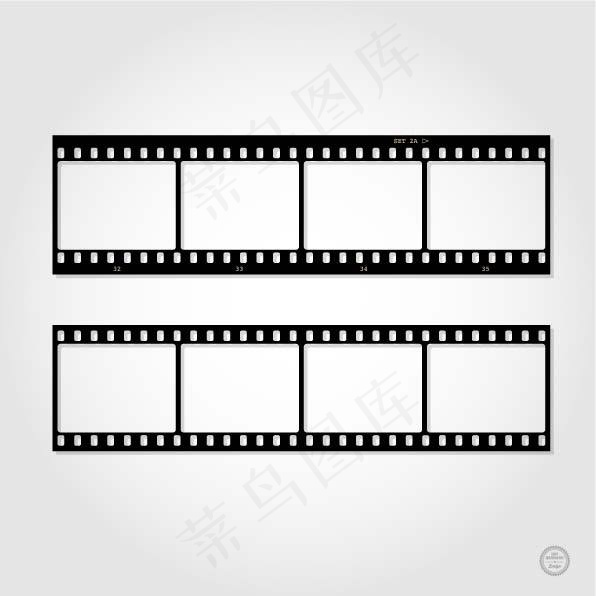 胶片矢量背景图