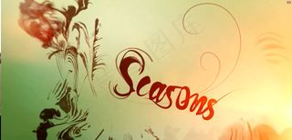 中国风水墨视频四季素材动态国画