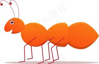可爱的卡通矢量蚂蚁