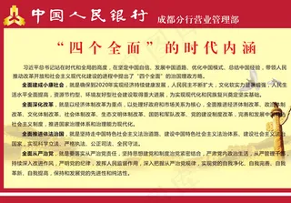 人民银行展板图片
