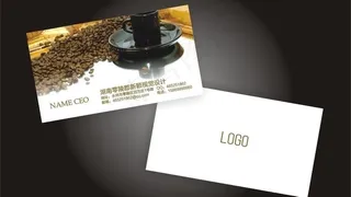 咖啡厅名片图片