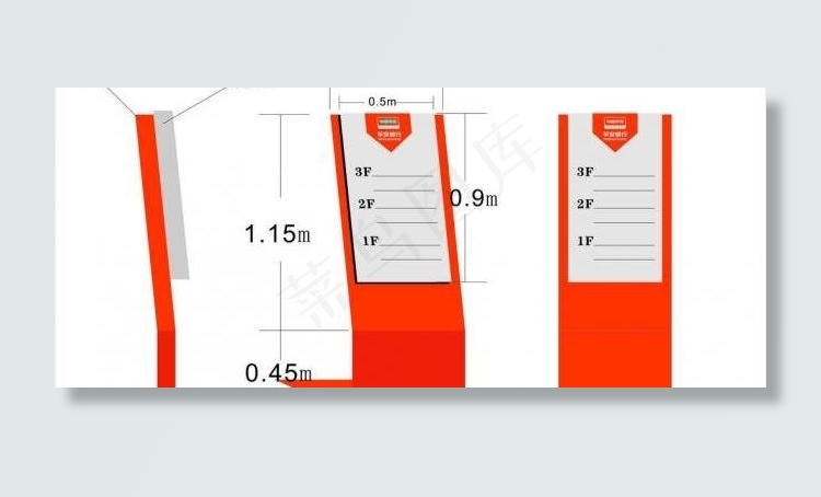 平安银行楼层指示牌图片cdr矢量模版下载